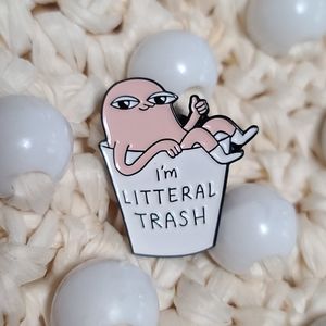 GET IT "Litteral trash" 🤣 Enamel Pin